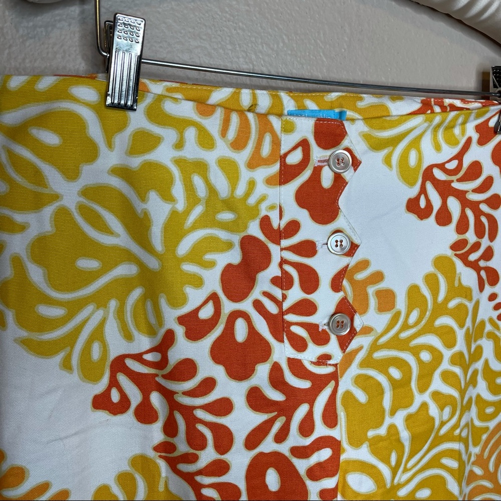 J. Mclaughlin Multicolor Patterned 3 Button Pants… - image 5